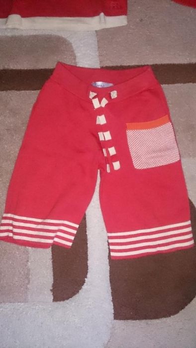 Dzianina kpl sweterek spodnie bluzka Bonnie Baby 6-12 m-cy 68-80cm