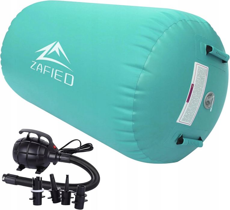 Materac gimnastyczny air roller wałek LUBAKED niebieski