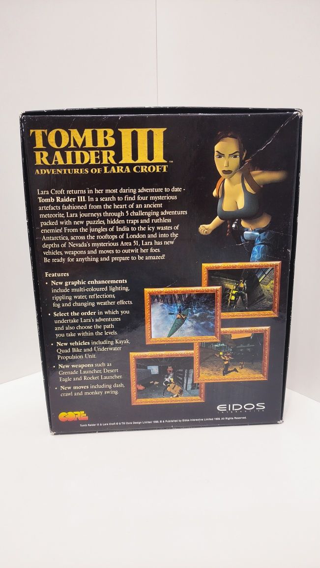 Tomb Raider III PC Big Box Adventures of Lara Croft
