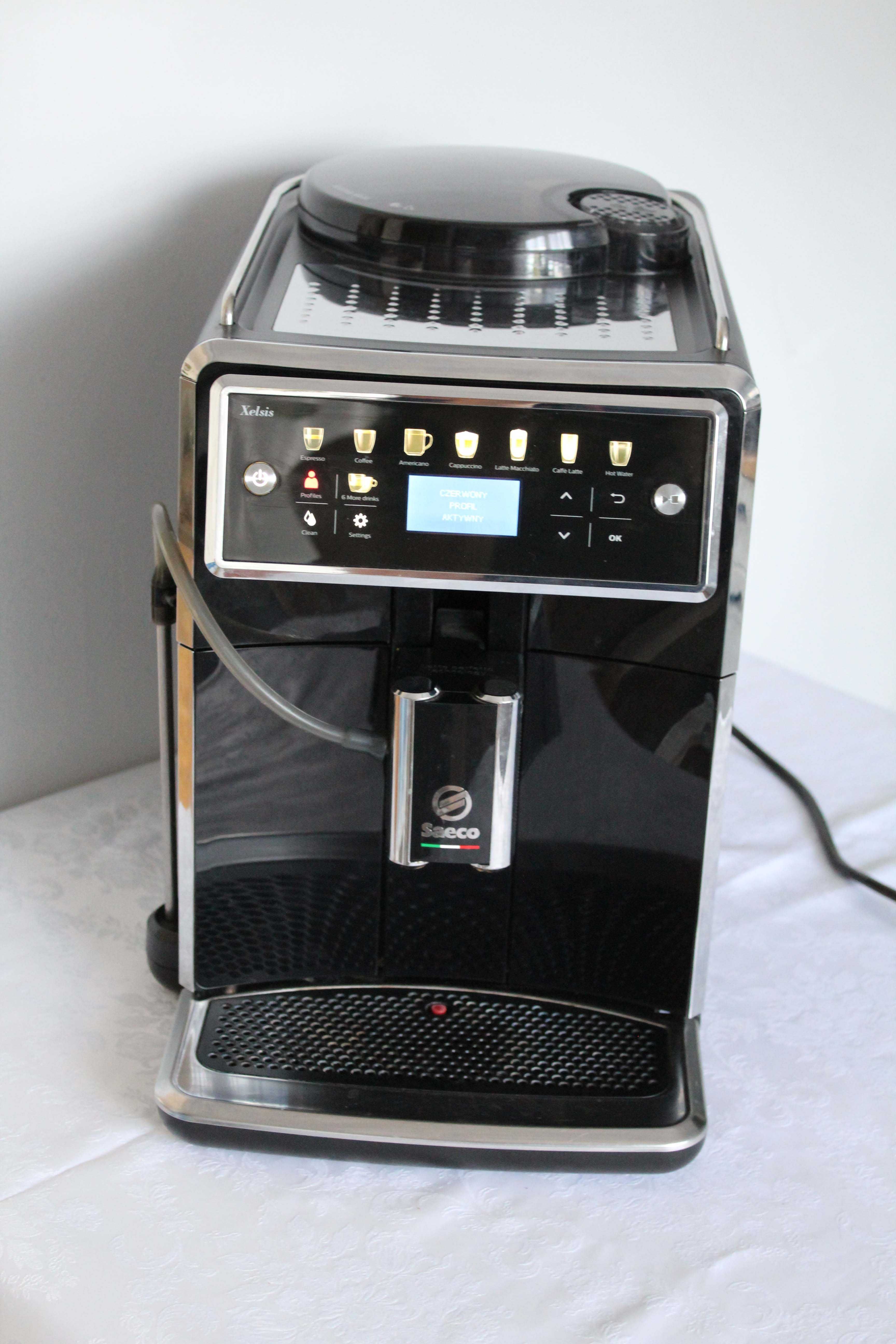 NAJNOWSZY MODEL ! SAECO XELSIS kolor  menu pl dotyk SM7580 serwis