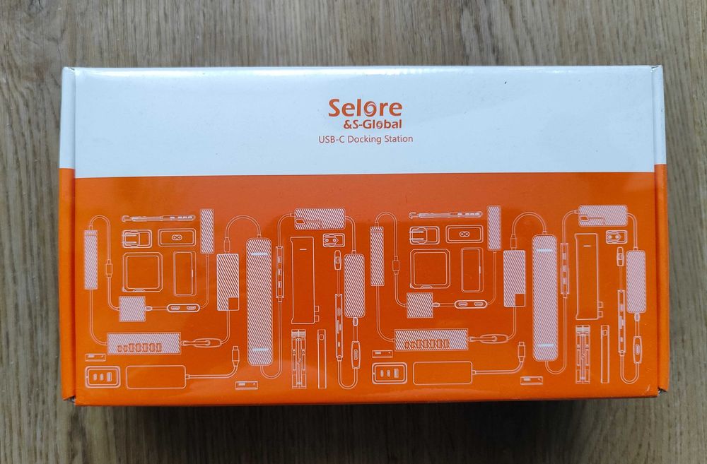 Selore stacja dokująca hub 15 w 1 USB-C PD 100W, HDMI 4K, DP VGA RJ45