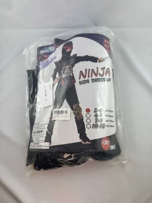 Przebranie dla dziecka 100-110 ninja z mieczem plastikowym