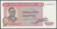 Zair 50 makuta 1979 - Mobutu Sese Seko - stan bankowy UNC