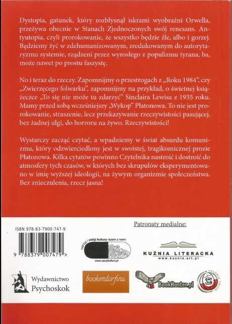 NOWA Książka ,,WYKOP'' Andriej Płatonow