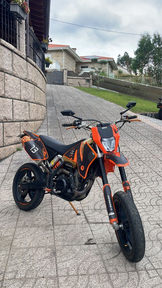 Ktm 525 exc supermoto, vendo ou troco