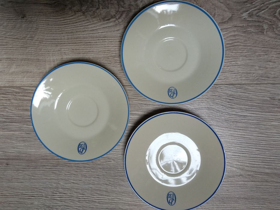 Stare Talerzyki spodeczki PSS Społem Chodzież