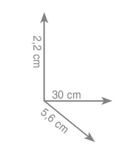 Gedy Lounge wieszak na ręcznik 30 cm czarny - wyprzedaż