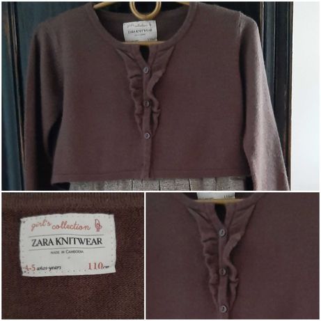 Sweter sweterek bolerko Zara 110 ,4 5 lat święta sukienka spódnica