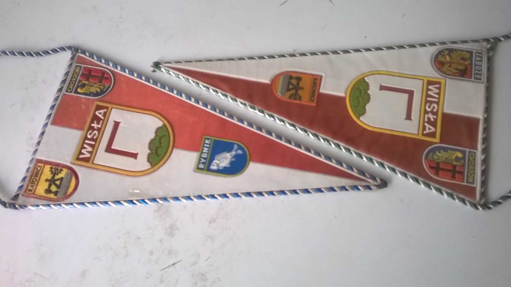 proporczyki pamiątkowe z górskiego kurortu WISŁA - 2 szt.