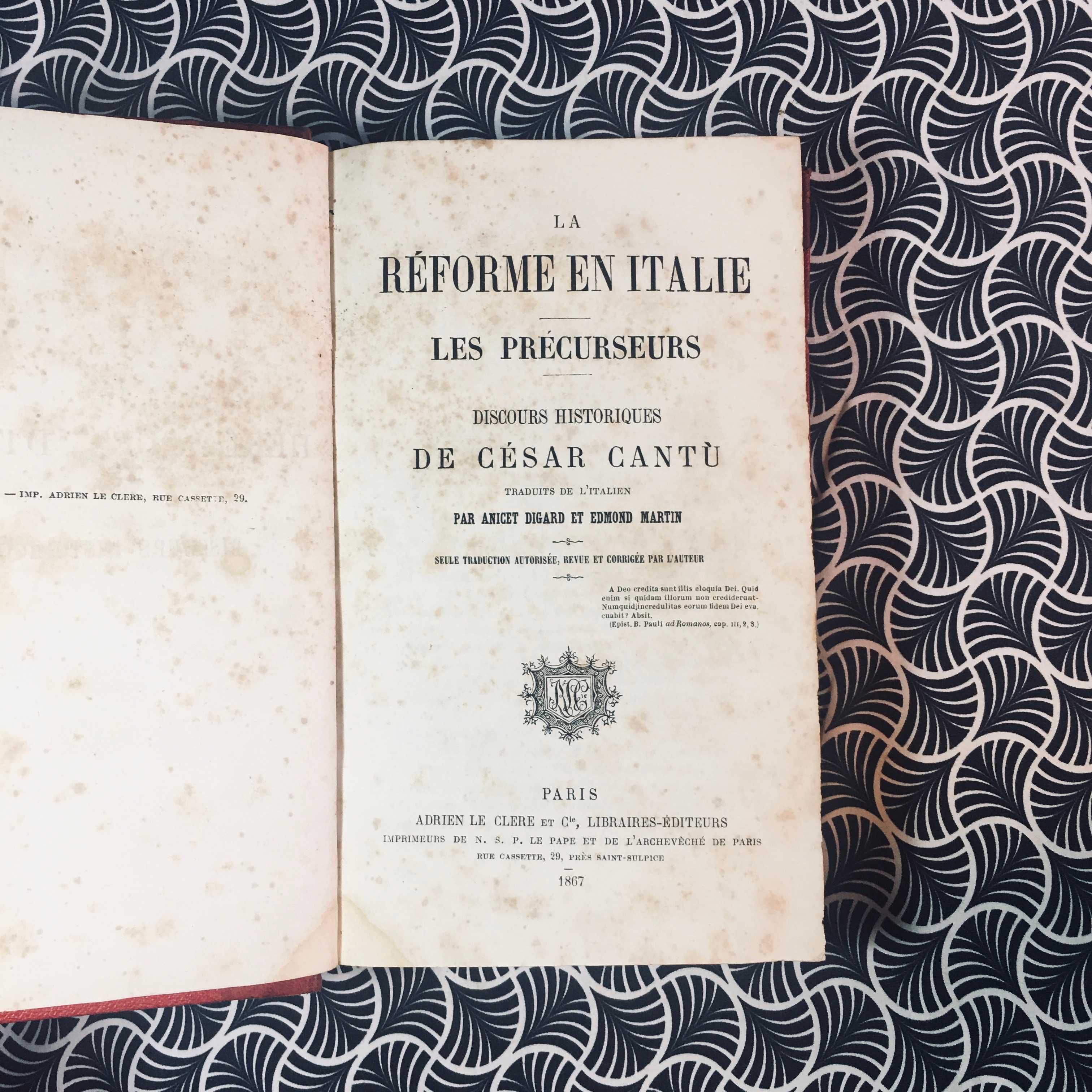 Les Hérétiques D’Italie (5 vols.) - César Cantú