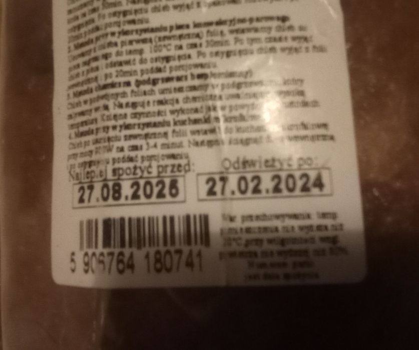 Trwały Wojskowy Chleb Żytni Pytlowy 700g cena za 4 szt