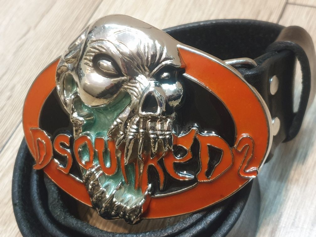Dsquared2 efektowna klamra z paskiem