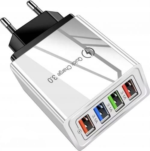 Ładowarka sieciowa 4 x USB port 3.0 A