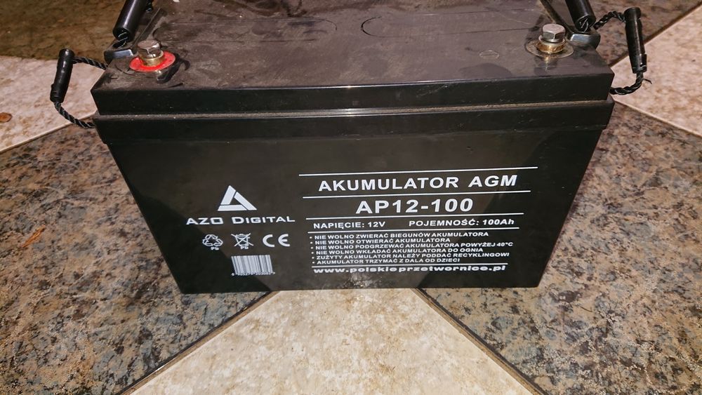 Akumulator Azo Digital Agm 12v 100ah - super stan