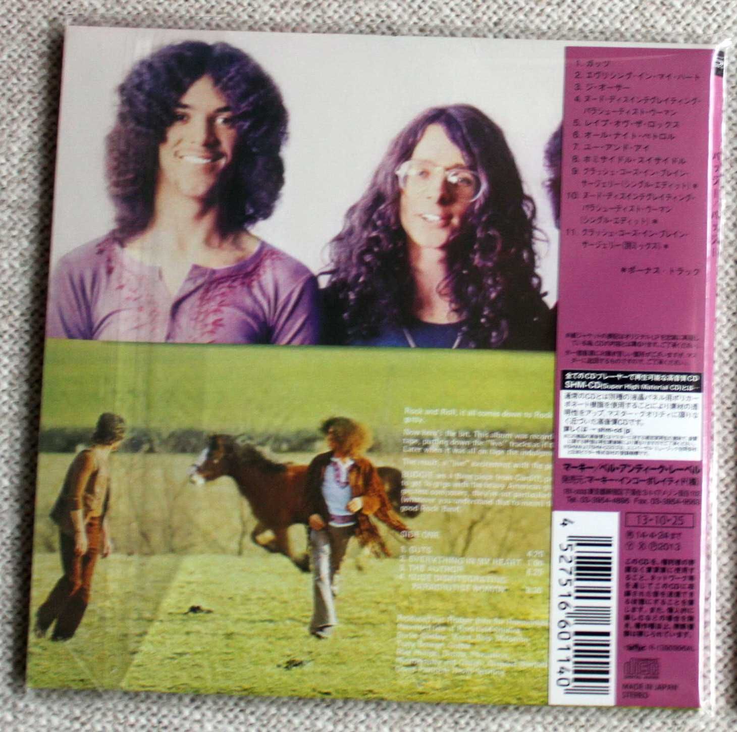 BUDGIE CD Japan Cardsleeve MINT