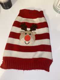 Świąteczny strój sweterek dla psa/kota House S