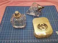 po perfumach puste buteleczki GUCCI YVES SAINT LAURENT WISH SHOPARD