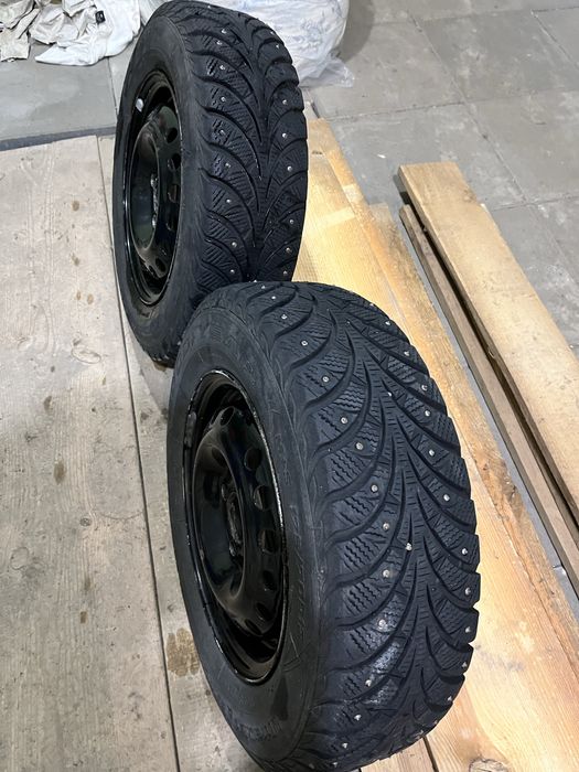 Продам комплект зимових коліс (шини з дисками) Ланос,Опель