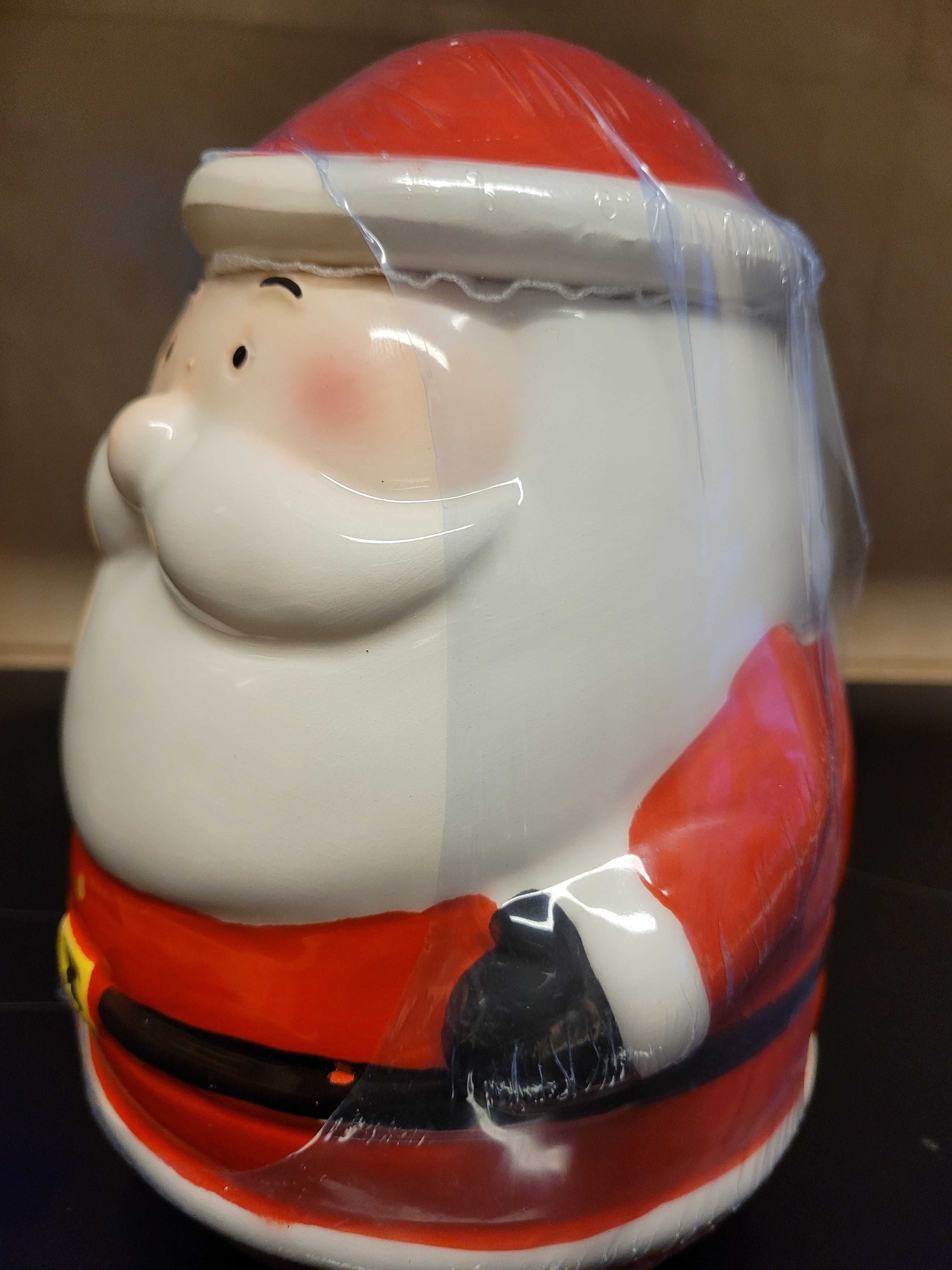 Porcelanowy pojemnik "Mikołaj" na ciasteczka boże narodzenie prezent