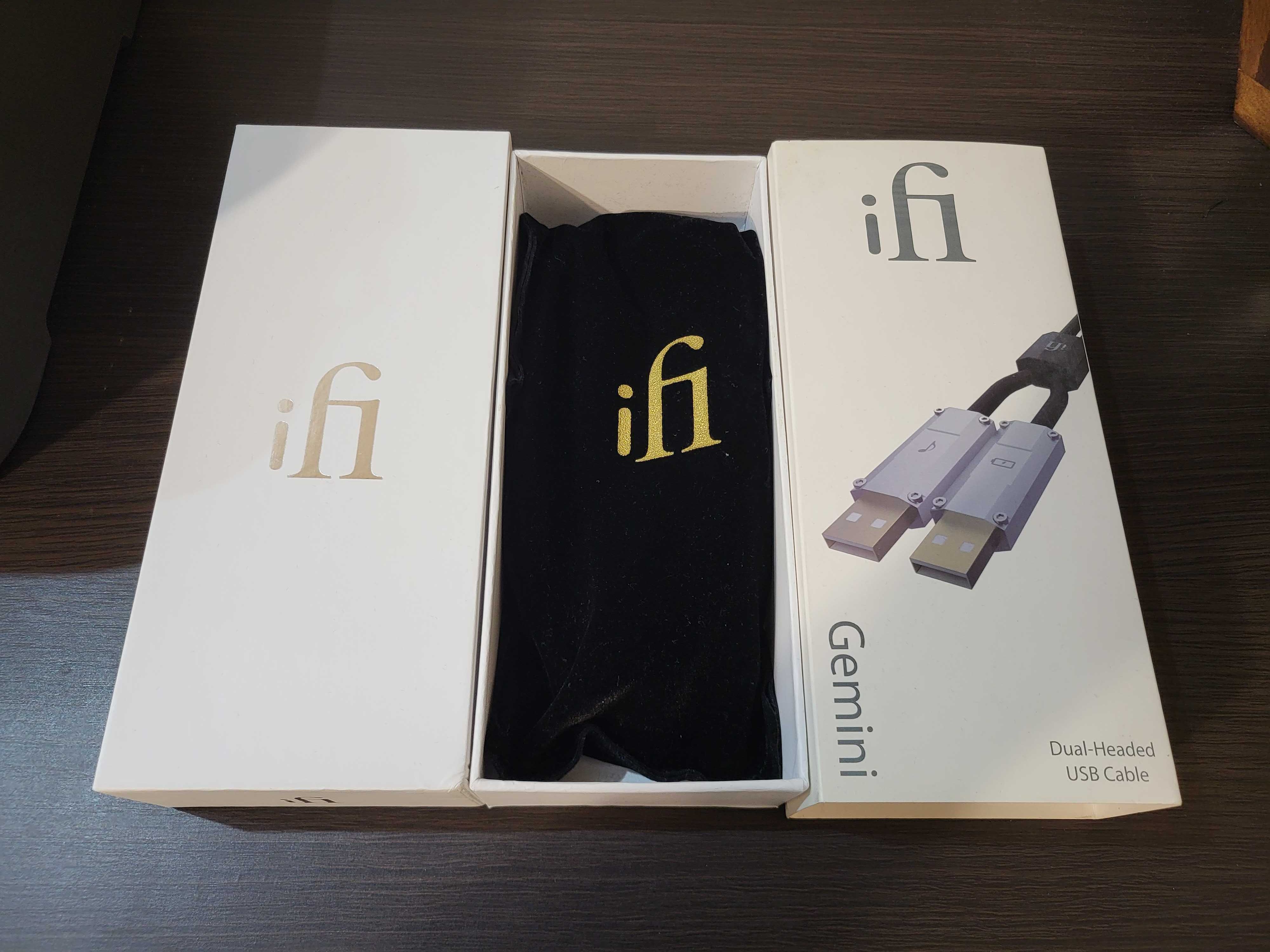 Ifi audio gemini usb kabel dual 0.7m