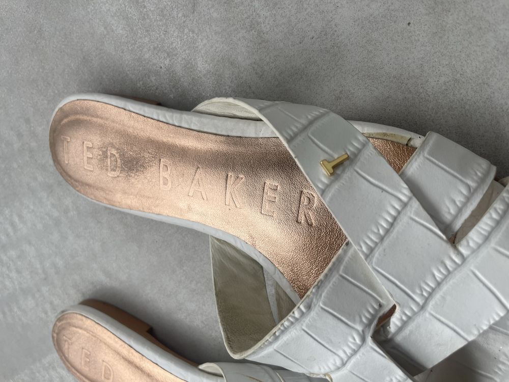 Ted Baker klapki skórzane skóra 36/37