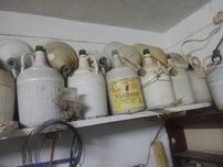 Garrafões de vidro