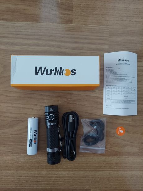 Nowa latarka Wurkkos WK03. Kolor Black.