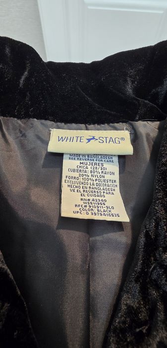 Aksamitna kurteczka z motywem egzotycznym. Kupiona w USA