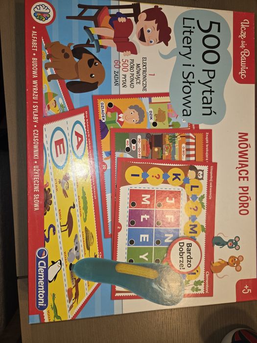 Uczę się bawiąc mówiące pióro gra edukacyjna clementoni