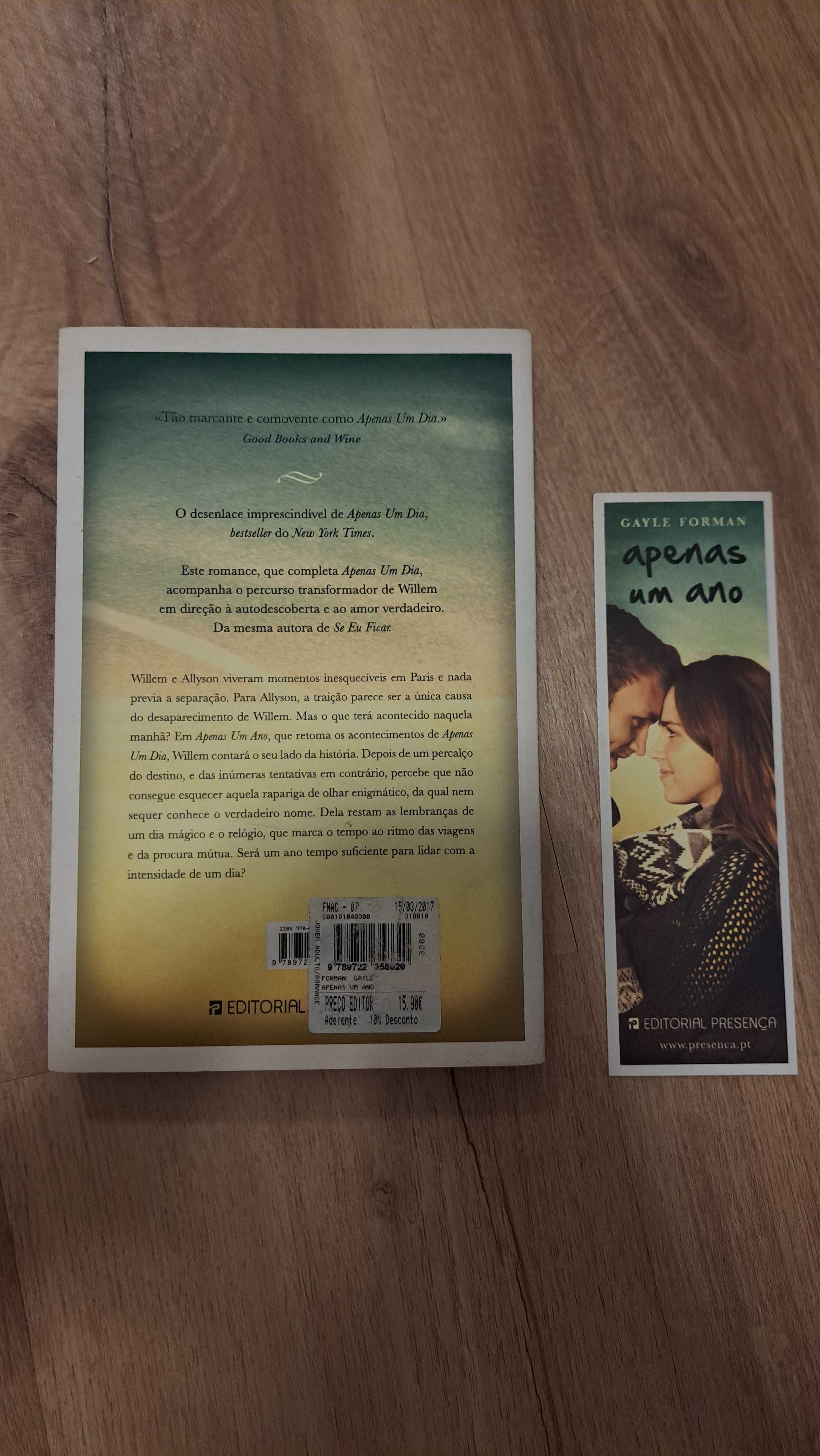 Livro "Apenas um ano"