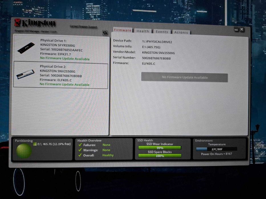Ігровий ПК (I5-12400f, 3050 8Gb, 16Gb, 1.2Tb ssd)