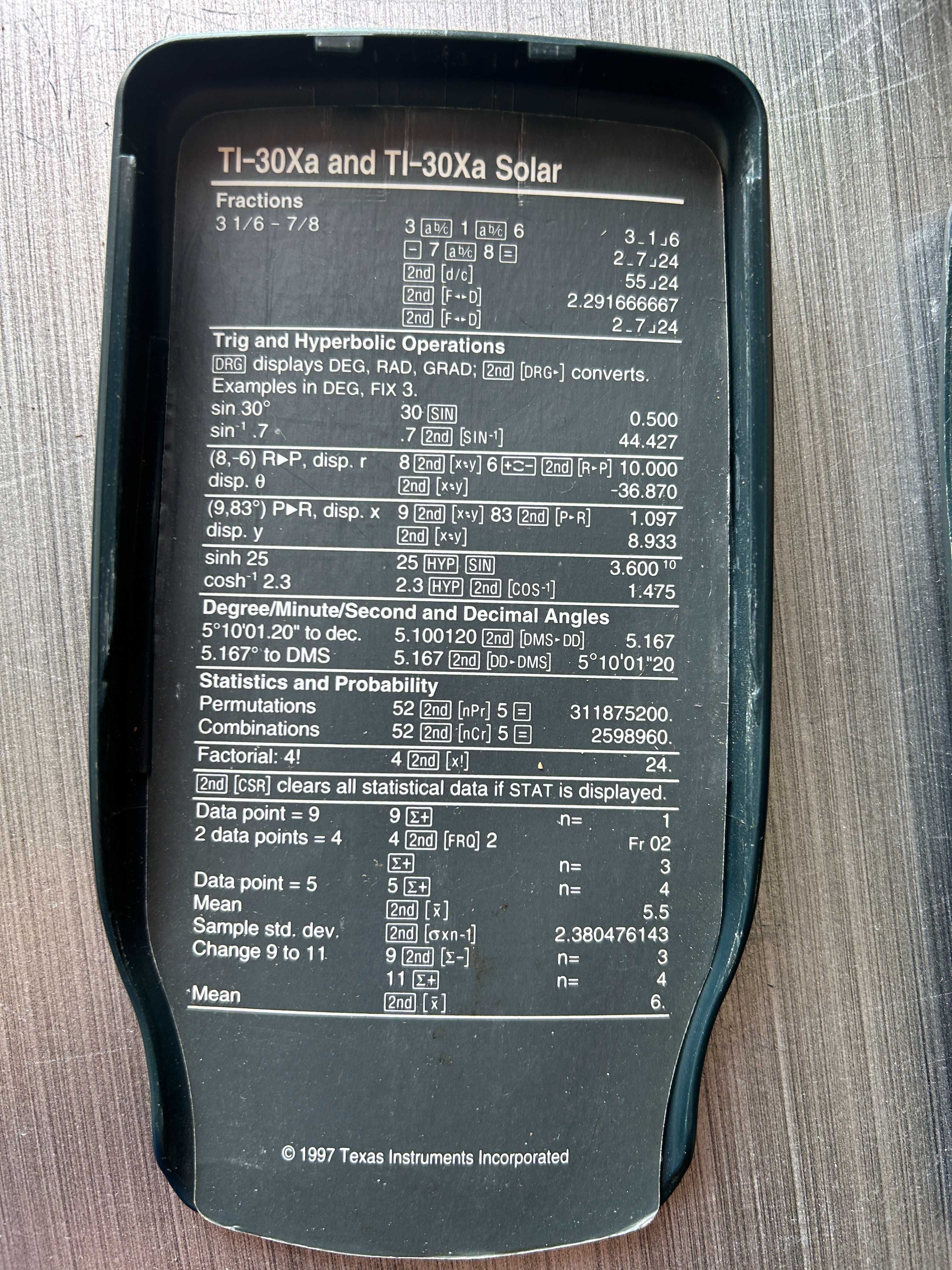 Maquina de calcular cientifica Texas