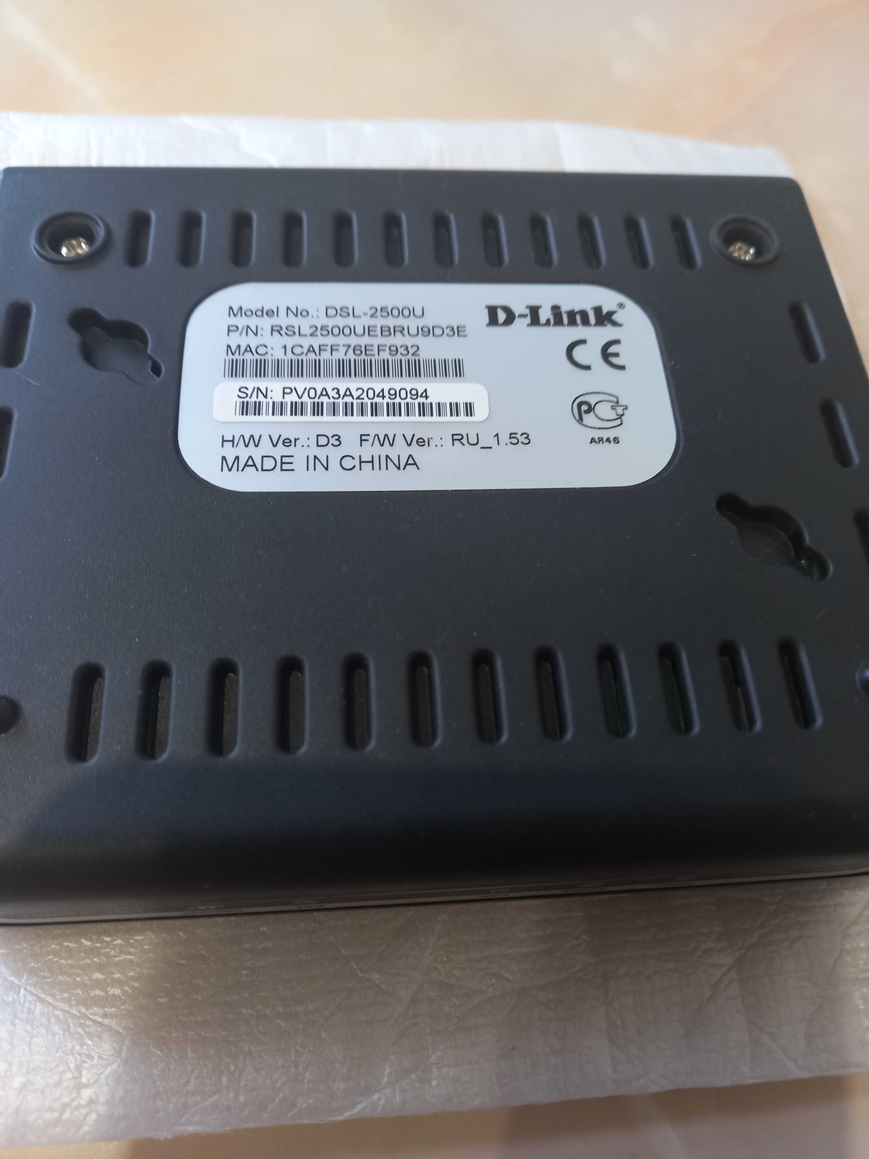 Роутер D- Link DSL-2500U
