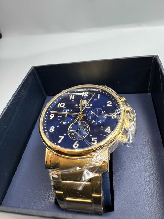 Złoty zegarek męski Tommy Hilfiger Daniel TORBA NA PREZENT+BOX GRATIS