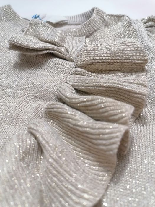Sukienka tunika h&m ze złota nitka legginsy treginsy f&f jodelka
