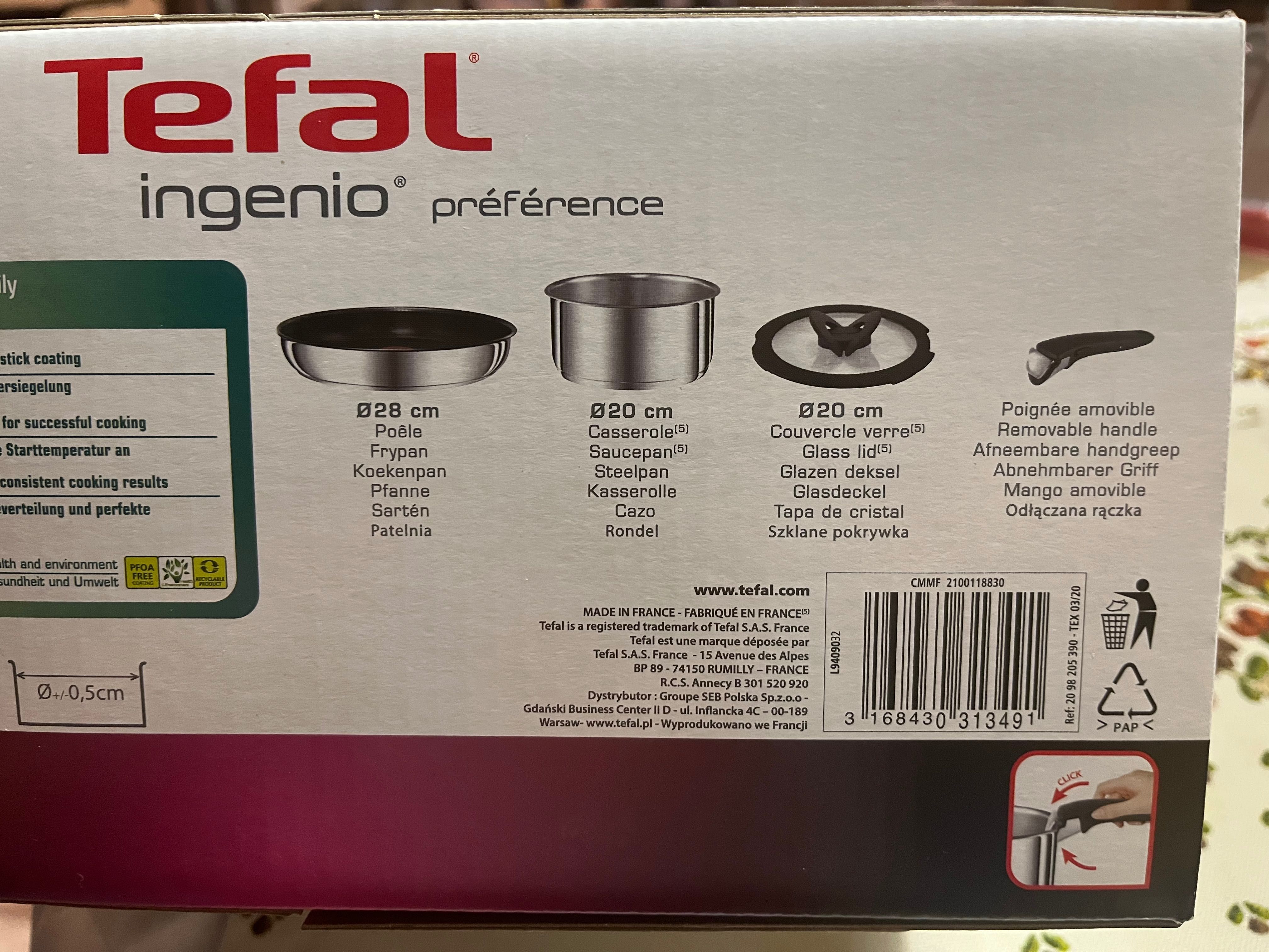 Набір сковорідок TEFAL Ingenio Preference L9409032 Новий