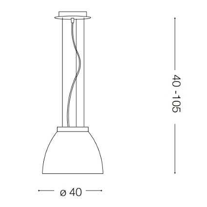 Підвісний світильник IDEAL LUX, TOLOMEO, Італія, сіро-бежевий