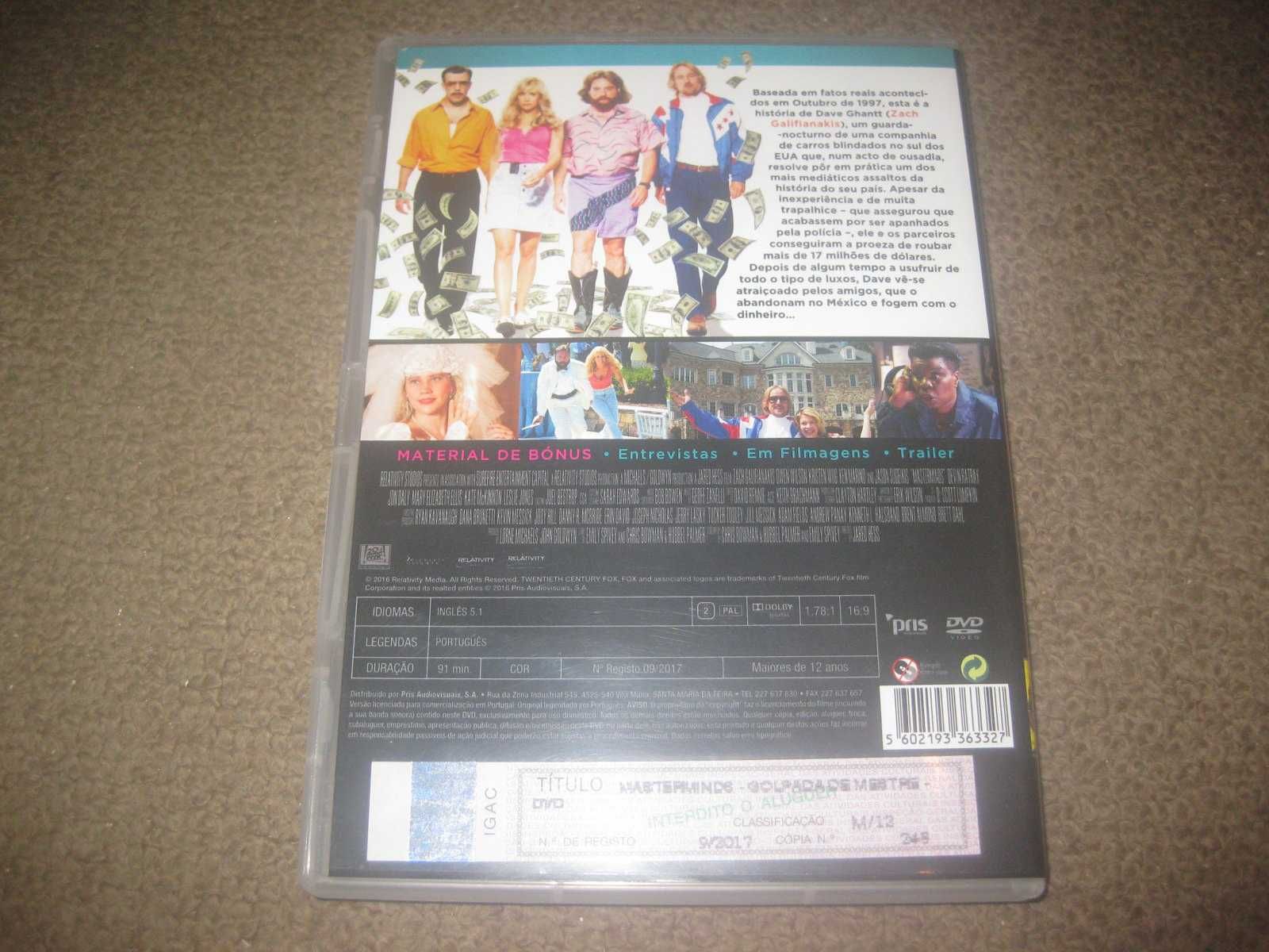 DVD "Masterminds- Golpada de Mestre" com Owen Wilson