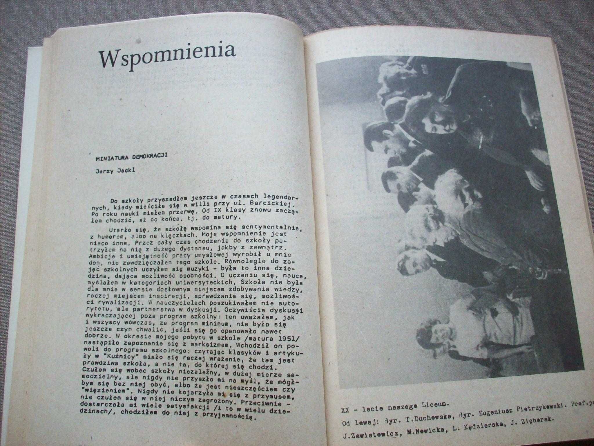 35 lat działalności XXII Liceum Ogólnokształcące na Bielanach, PRL.