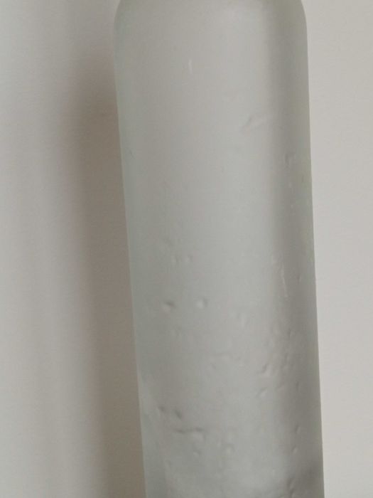 Butelka szklana matowa wysoka wazon na kwiaty 35 cm