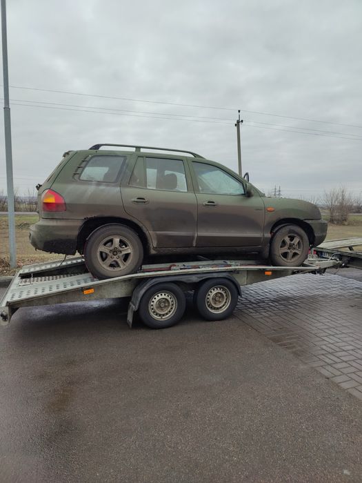 Разборка Санта Фе  2.0 crdi 2.7 2003 бампер зад  кардан редуктор мост