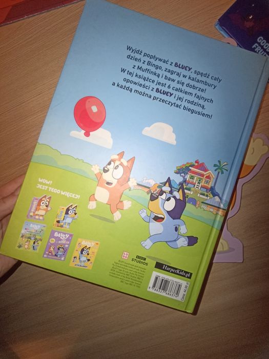Bluey książki + puzzle + bańki