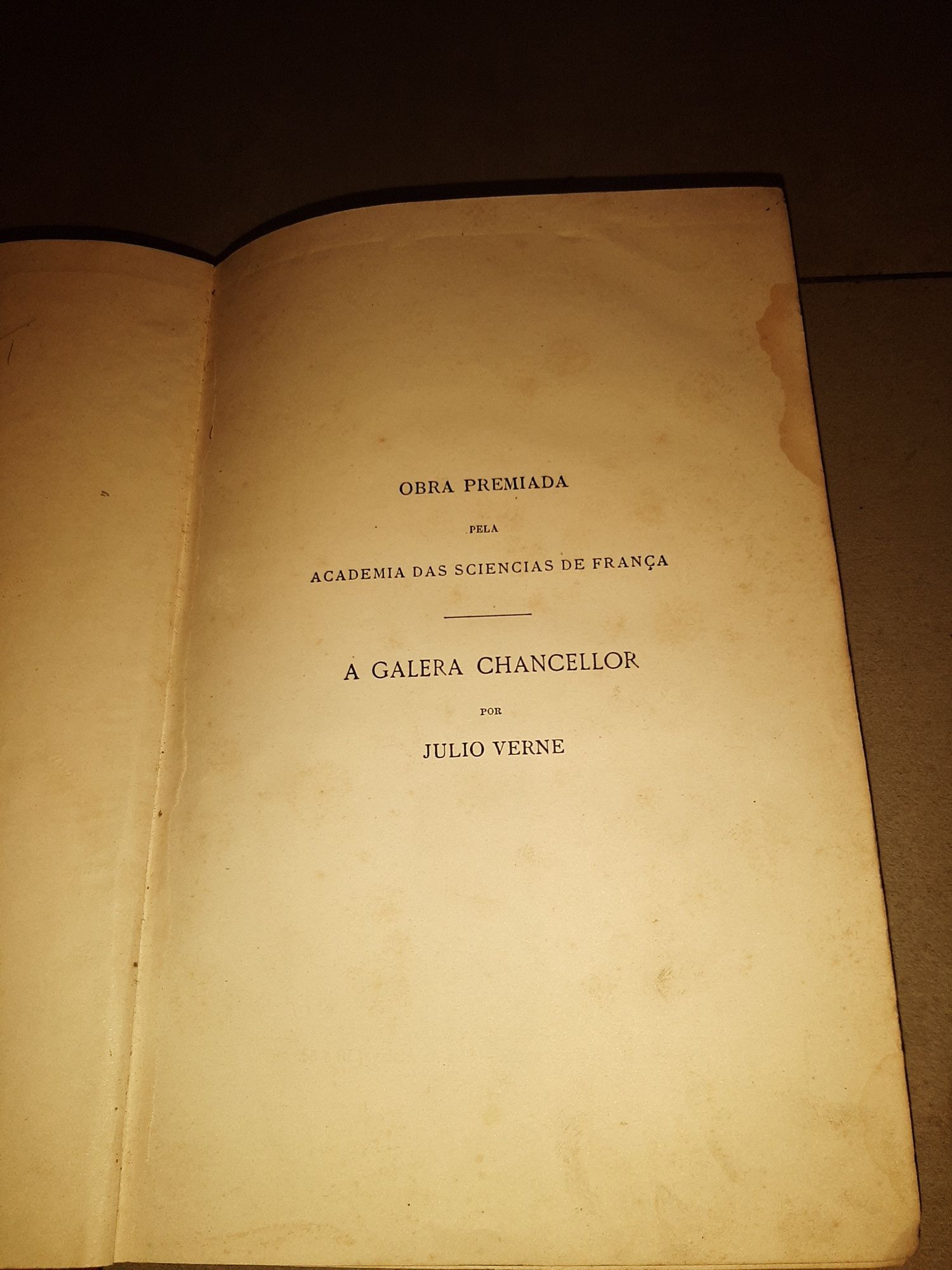 Obra Premiada de Júlio Verne  Ano 1878