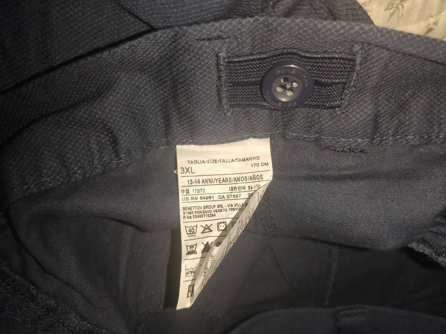 Чіноси  Benetton slim 3xl 170cm