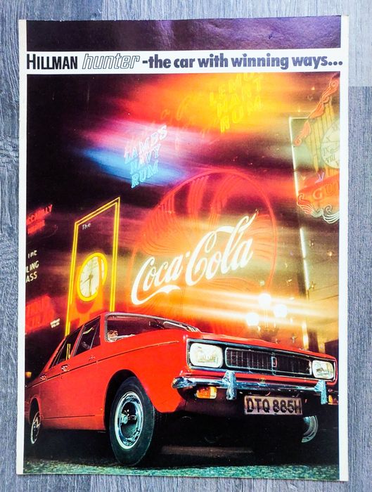 Hillman Hunter - 1969 r. - folder, prospekt, broszura