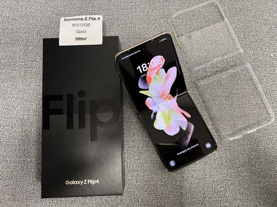 - Samsung Z Flip 4 512GB - jak nowy - gratisy