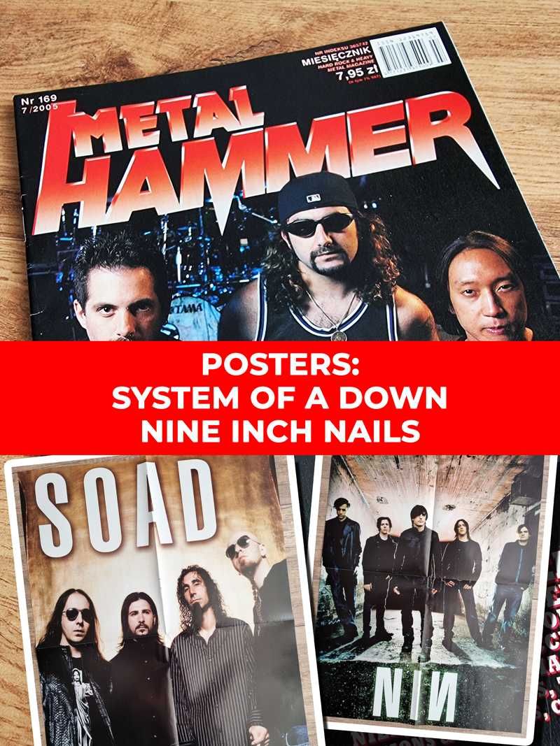 Metal Hammer 2005 - Plakaty: System of a Down, Nine Inch Nails