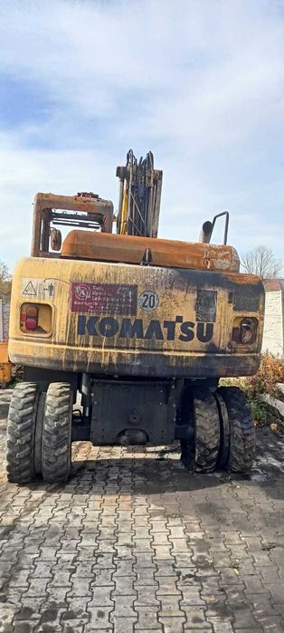 Komatsu PW 160 7E0 siłownik zwolnica rozdzielacz pompa most