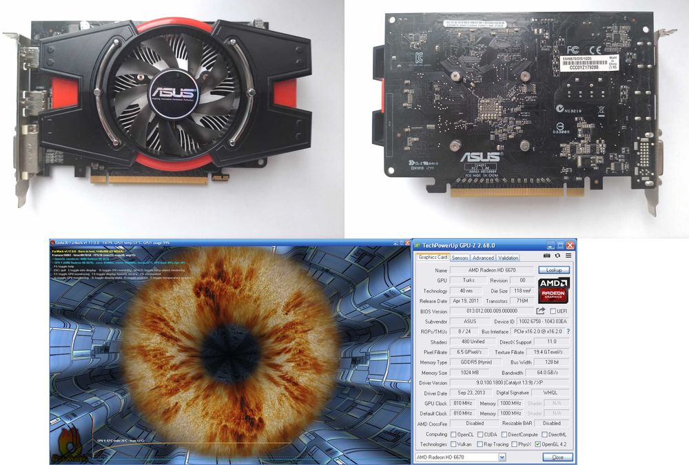 Комплект Phenom II X4 945 + ASUS Radeon HD6670 + GA-780T-D3L