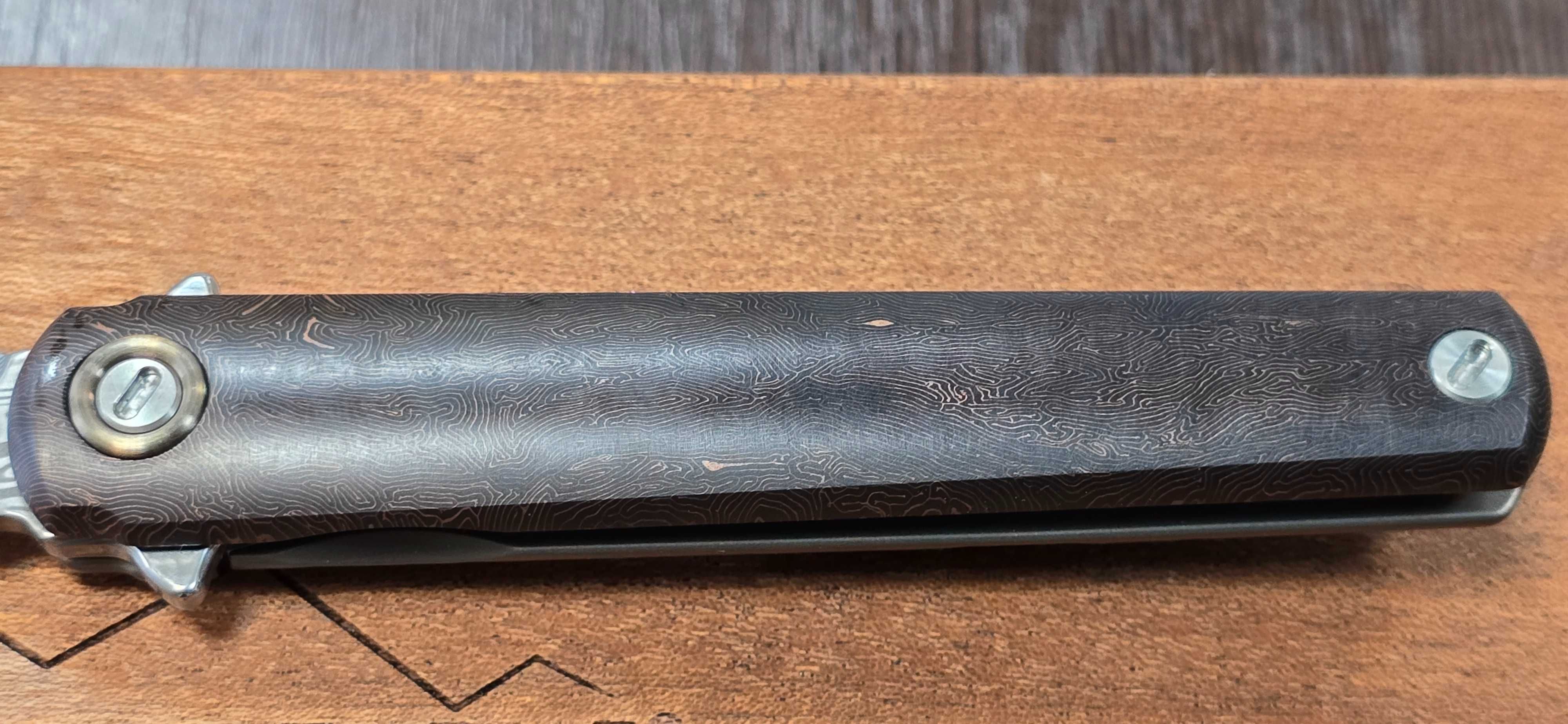MKM Knives Flame Dagger Damascus 60th Anniversary Edition MKFL02-D